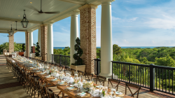 Outdoor dining table